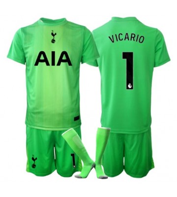 Tottenham Hotspur Guglielmo Vicario #1 Målmand Hjemmebanetrøje Børn 2025-26 Kortærmet (+ Korte bukser)